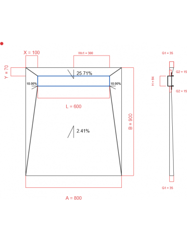 Showerbase Wiper 4 Way 800 X 900 Mm. . . 
