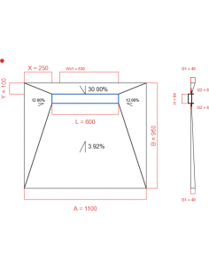 Showerlay Wiper 4 Way 1100. . . 