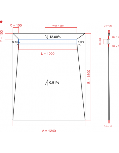 Showerlay Wiper 4 Way 1240 X 1500 Mm. . . 