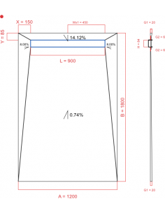 Showerlay Wiper 4 Way 1200. . . 