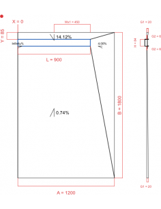 Showerlay Wiper 4 Way 1200. . . 