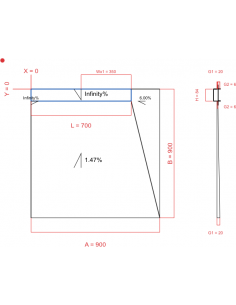 Showerlay Wiper 4 Way 900 X. . . 