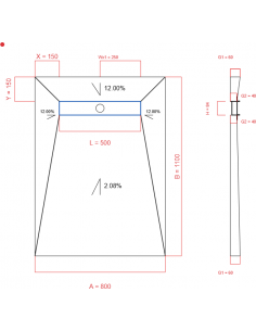 Showerlay Wiper 4 Way 800 X. . . 