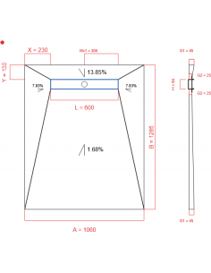Showerlay Wiper 4 Way 1060. . . 