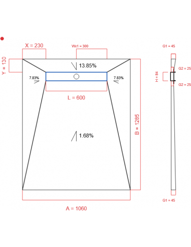 Showerlay Wiper 4 Way 1060 X 1285 Mm. . . 