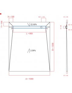Showerlay Wiper 4 Way 1000. . . 