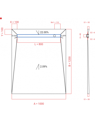 Showerlay Wiper 4 Way 1000 X 1200 Mm. . . 