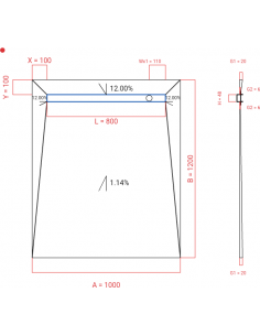 Showerlay Wiper 4 Way 1000. . . 