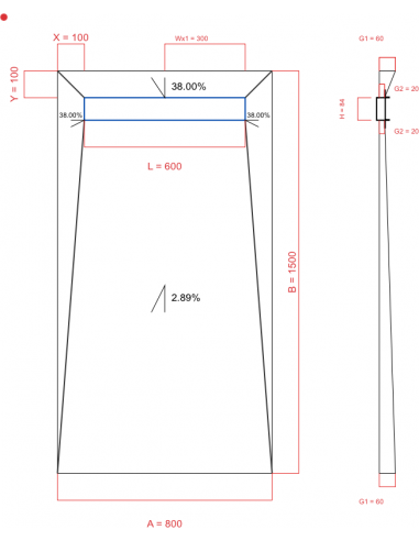 Showerlay Wiper 4 Way 800 X 1500 Mm. . . 