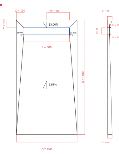 Showerlay Wiper 4 Way 800 X 1500 Mm. . . 