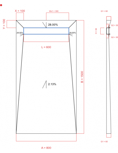 Showerlay Wiper 4 Way 800 X 1500 Mm. . . 