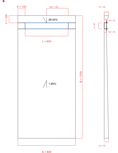 Showerlay Wiper 2 Way 800 X 1700 Mm. . . 