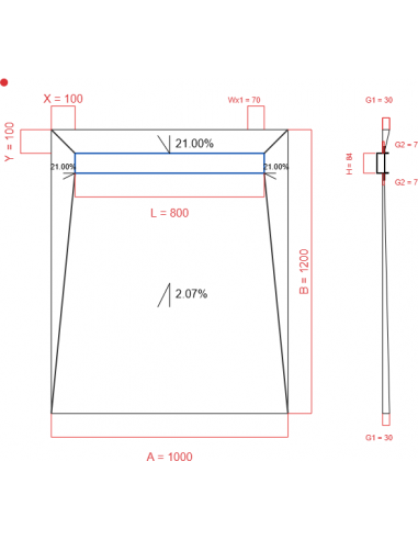 Showerlay Wiper 4 Way 1000 X 1200 Mm. . . 