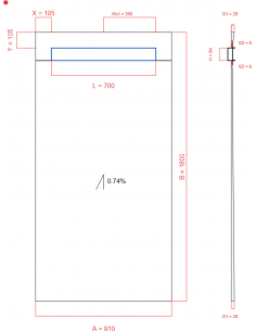 Showerlay Wiper 1 Way 910 X. . . 