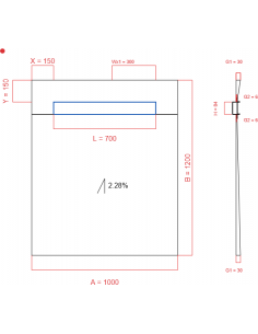 Showerlay Wiper 1 Way 1000. . . 