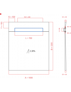Showerlay Wiper 1 Way 1000. . . 