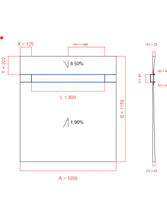 Showerlay Wiper 2 Way 1050. . . 