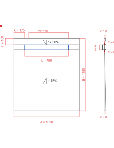 Showerlay Wiper 2 Way 1050. . . 