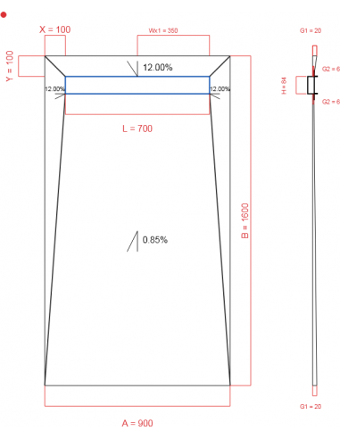 Showerlay Wiper 4 Way 900 X 1600 Mm. . . 