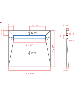 Showerlay Wiper 4 Way 1050. . . 