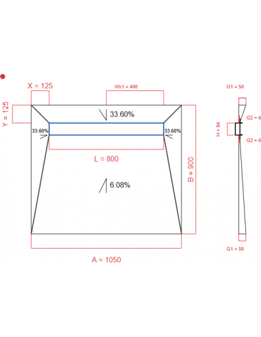 Showerlay Wiper 4 Way 1050 X 900 Mm. . . 