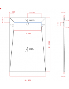 Showerlay Wiper 4 Way 800 X. . . 