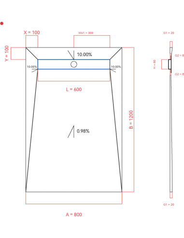 Showerlay Wiper 4 Way 800 X 1200 Mm. . . 