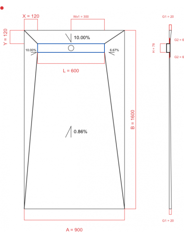 Showerlay Wiper 4 Way 900 X 1600 Mm. . . 