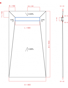 Showerlay Wiper 4 Way 900 X. . . 