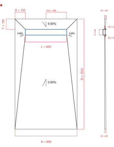 Showerlay Wiper 4 Way 900 X 1600 Mm. . . 