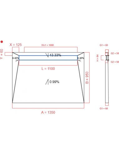Showerlay Wiper 4 Way 1350 X 950 Mm. . . 