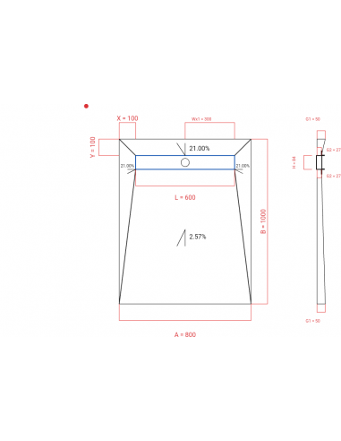 Showerlay Wiper 4 Way 800 X 1000 Mm. . . 