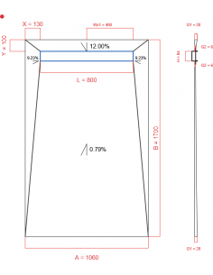 Showerlay Wiper 4 Way 1060. . . 