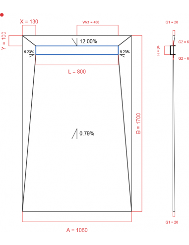Showerlay Wiper 4 Way 1060 X 1700 Mm. . . 