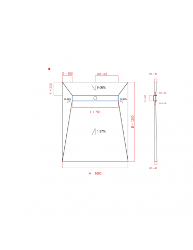 Showerbase Wiper 4 Way 1000 X 1200 Mm. . . 