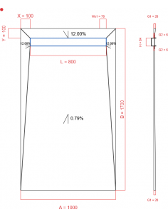 Showerlay Wiper 4 Way 1000. . . 
