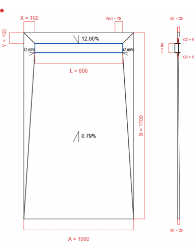 Showerlay Wiper 4 Way 1000 X 1700 Mm. . . 