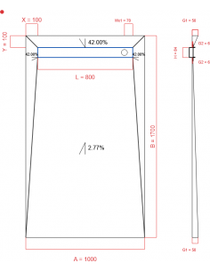 Showerlay Wiper 4 Way 1000. . . 