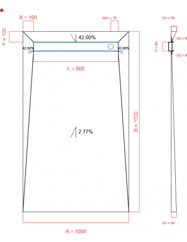Showerlay Wiper 4 Way 1000 X 1700 Mm. . . 