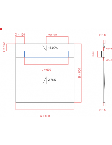 Showerlay Wiper 2 Way 800 X 800 Mm. . . 