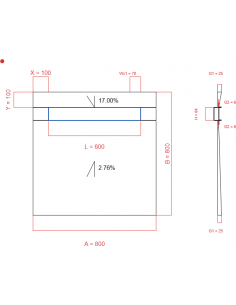 Showerlay Wiper 2 Way 800 X. . . 