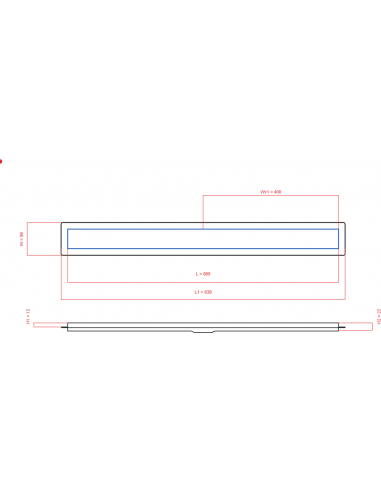Duschrinne Wiper 800 Mm Premium Slim. . . 
