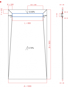 Showerlay Wiper 4 Way 1000. . . 