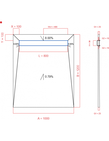 Showerlay Wiper 4 Way 1000 X 1200 Mm. . . 
