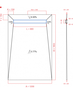 Showerlay Wiper 4 Way 1200. . . 