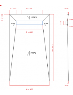Showerlay Wiper 4 Way 900 X. . . 