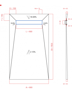 Showerlay Wiper 4 Way 900 X. . . 