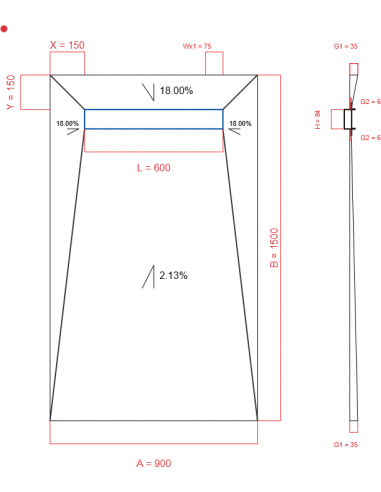 Showerlay Wiper 4 Way 900 X 1500 Mm. . . 
