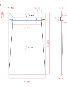 Showerlay Wiper 4 Way 900 X. . . 