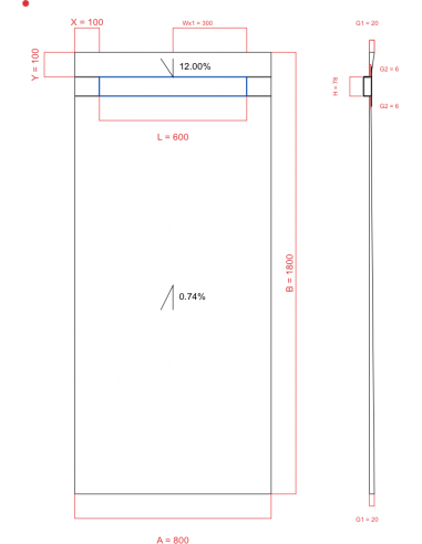 Showerlay Wiper 2 Way 800 X 1800 Mm. . . 